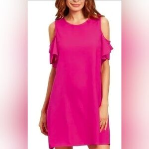 Everly Vibrant Pink Dress